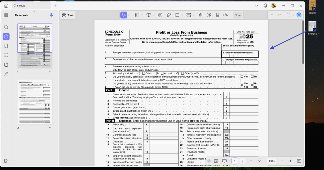 open form pdf updf