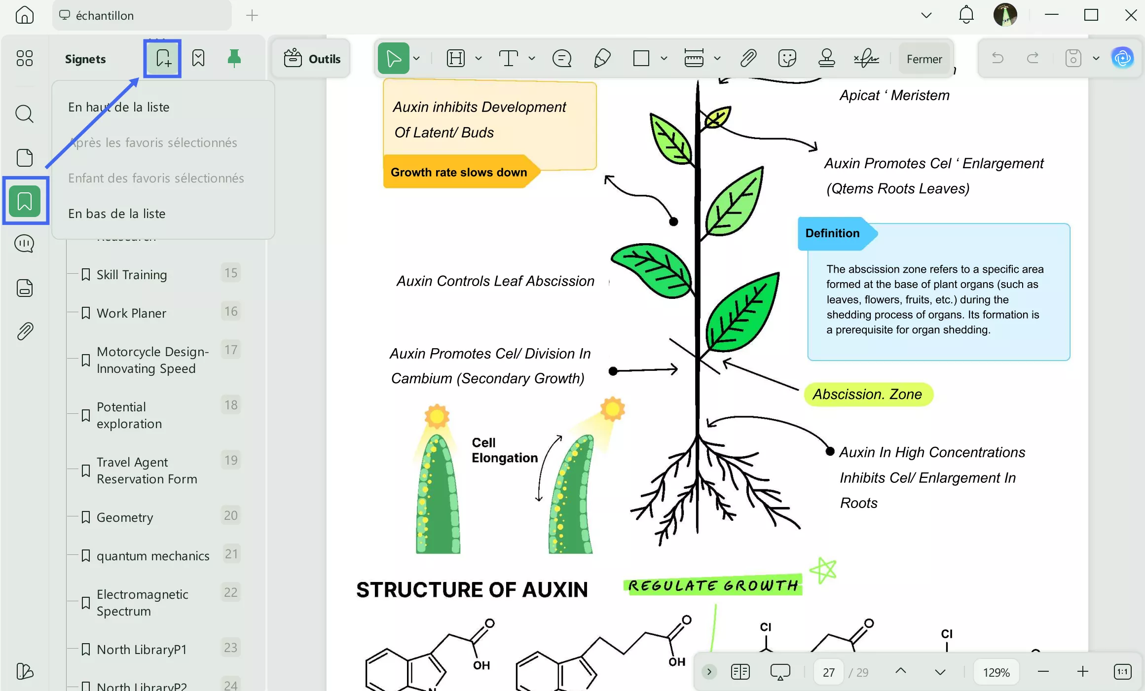 Accéder à une page spécifique