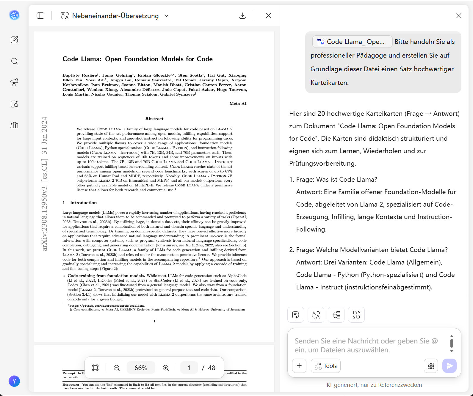 Anleitung zur Nutzung des UPDF AI Lernkarten-Generators