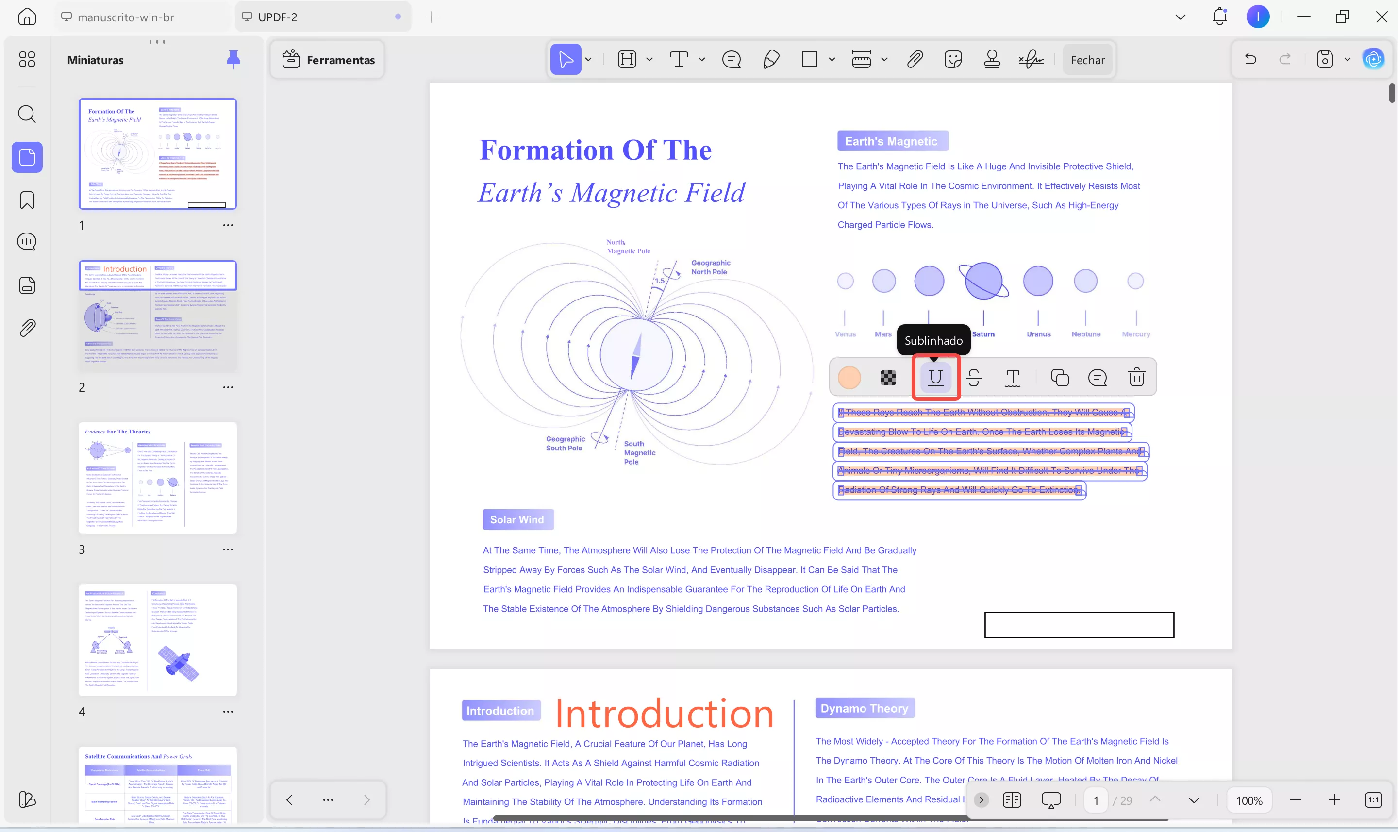 adicionar anotações a pdfs no updf para windows