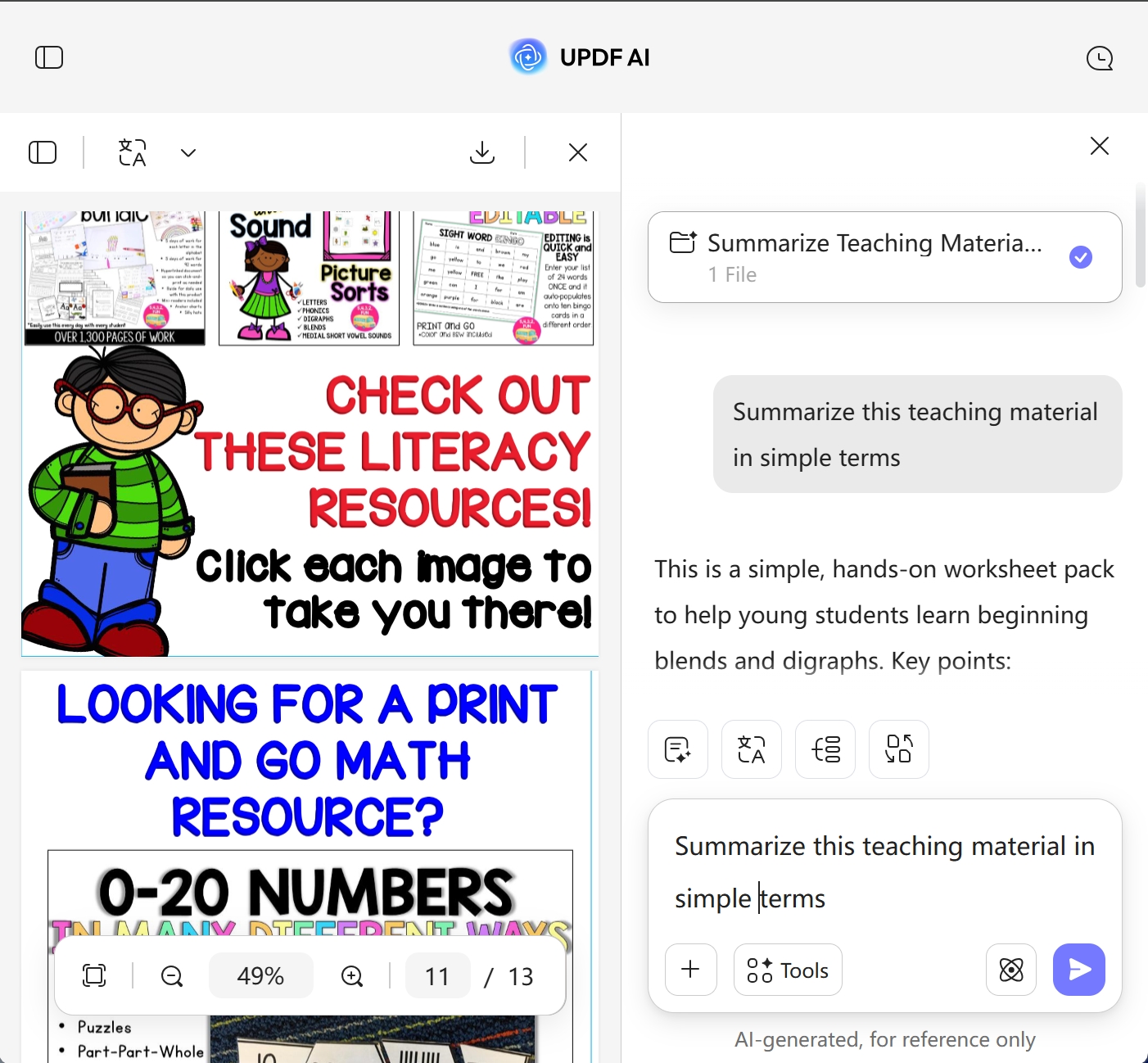 how-to-use-ai-teaching-materials-summarizer