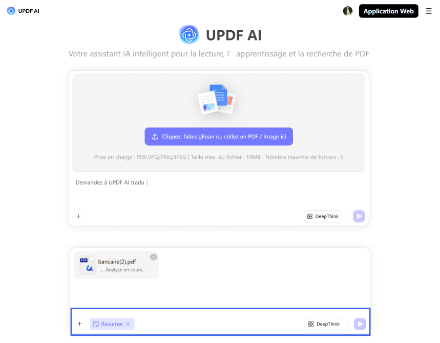 saisie de texte dans le nouveau chat