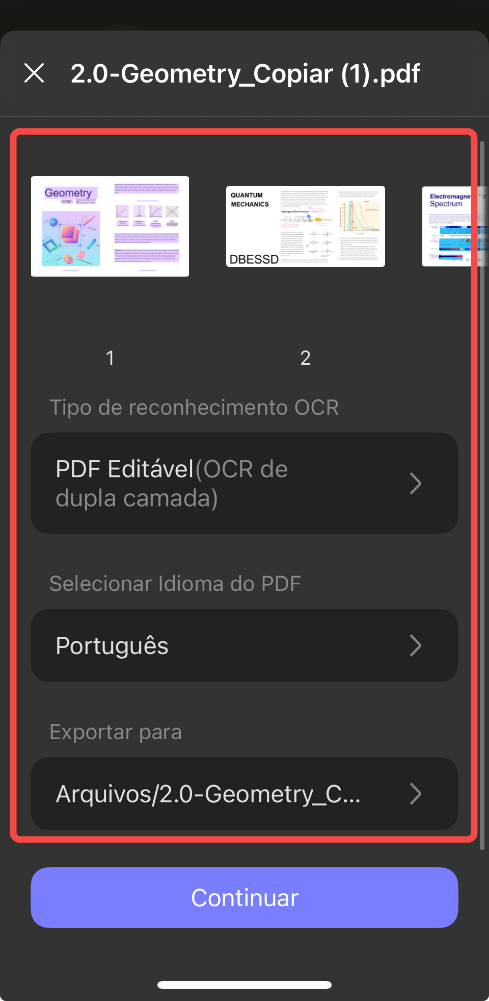 tipo de documento