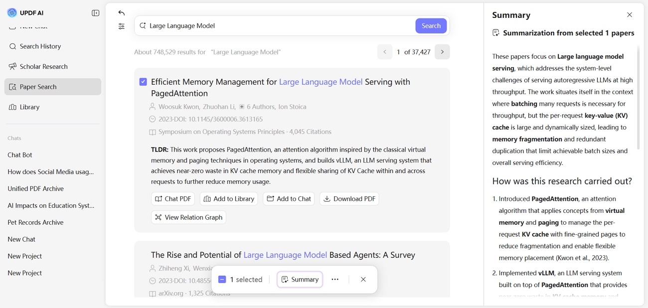  summarize available papers each understanding