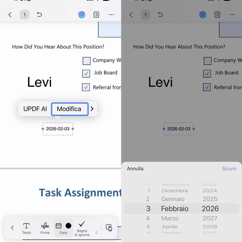 add date ios