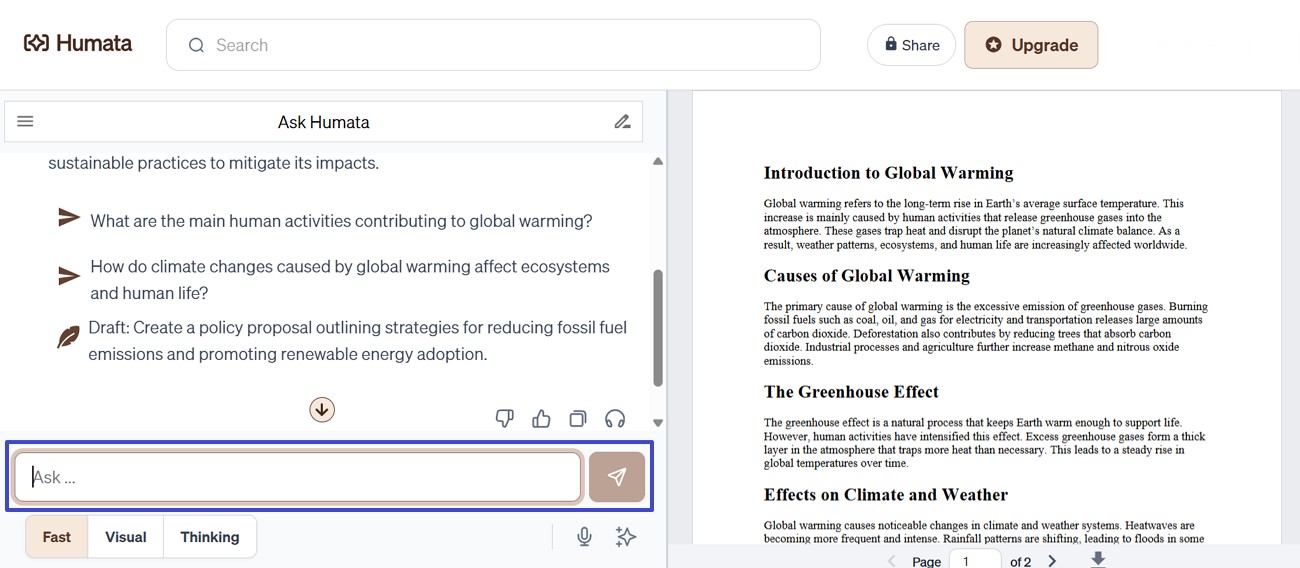 ask questions related to research 