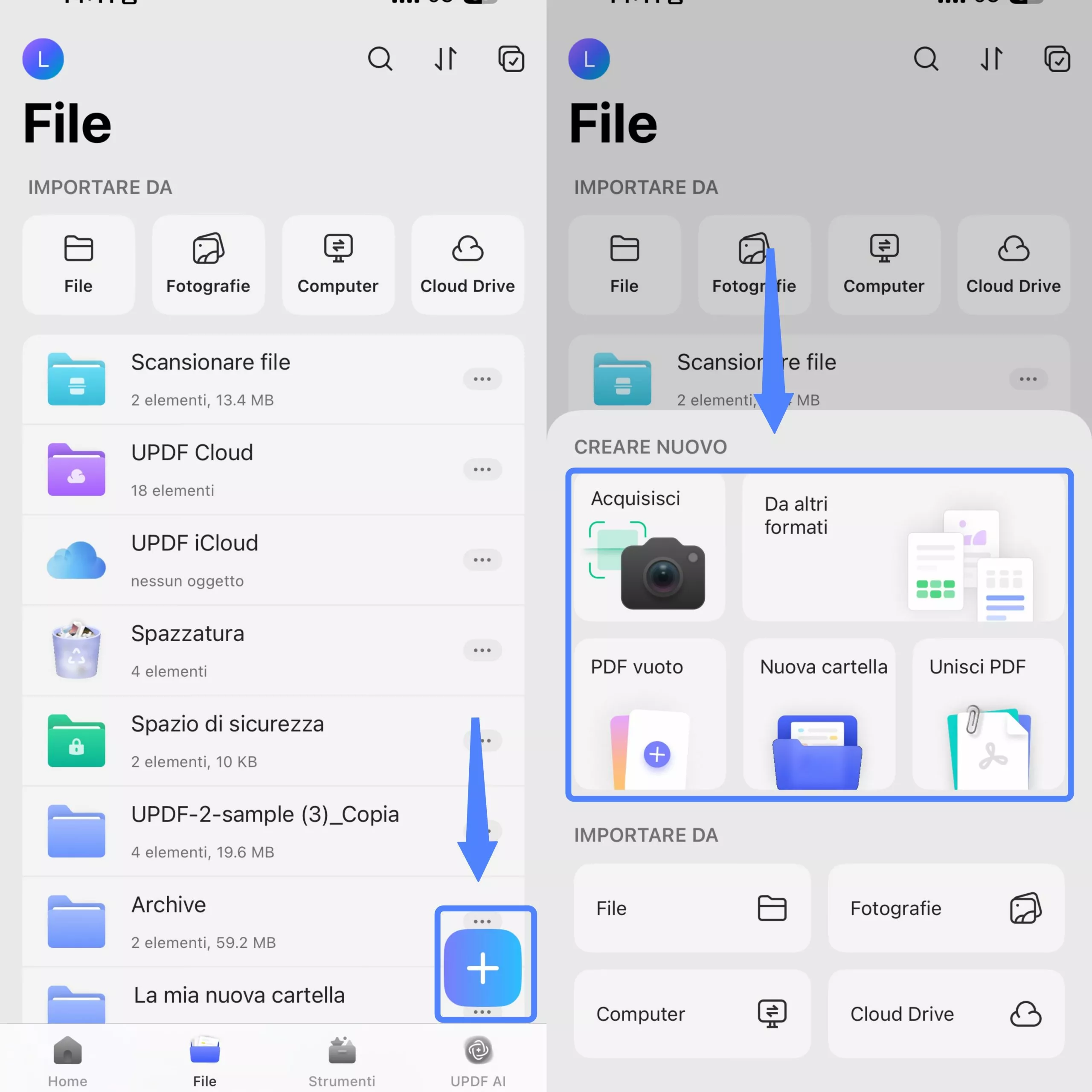 opening a pdf ticket in updf on mobile 