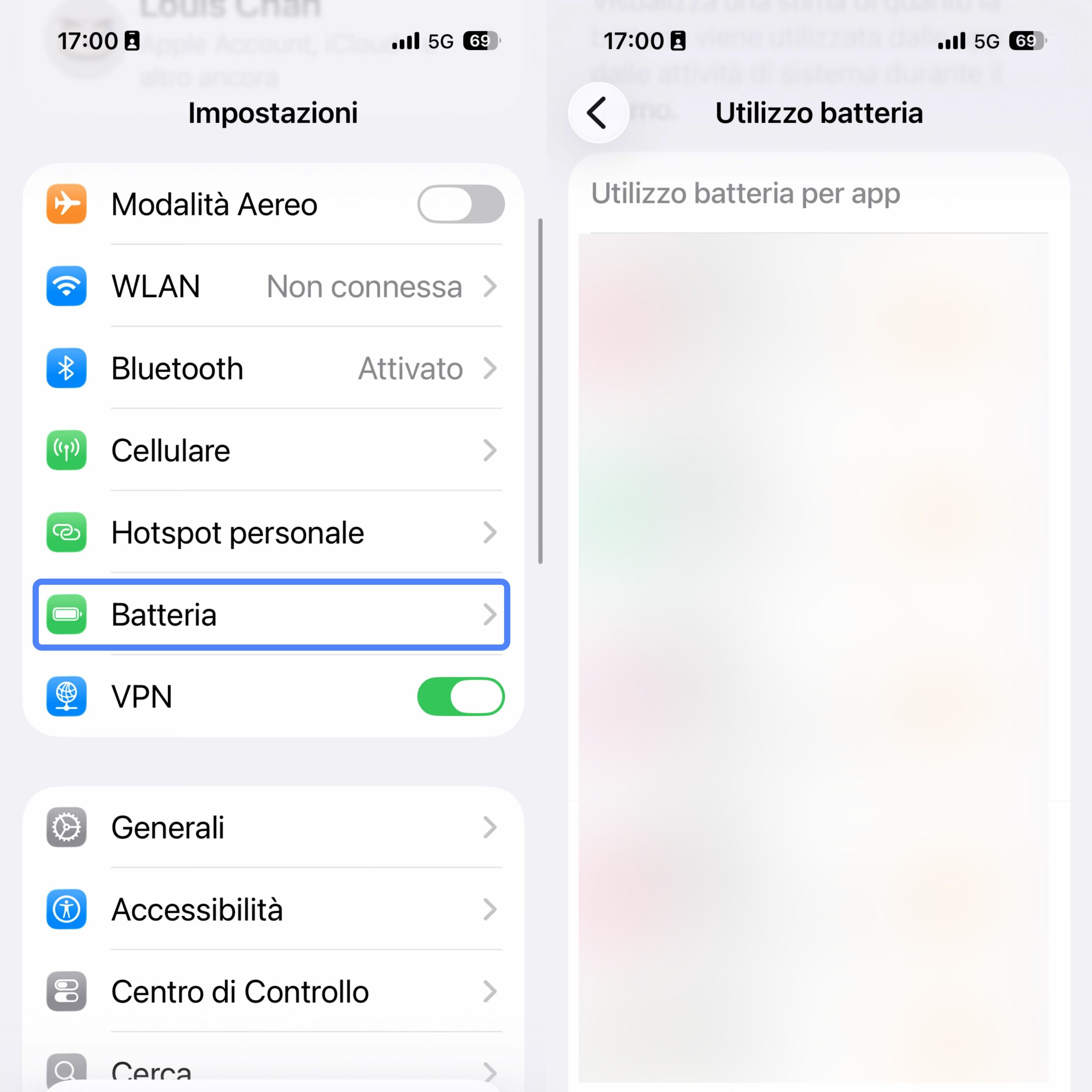 check battery usage iphone
