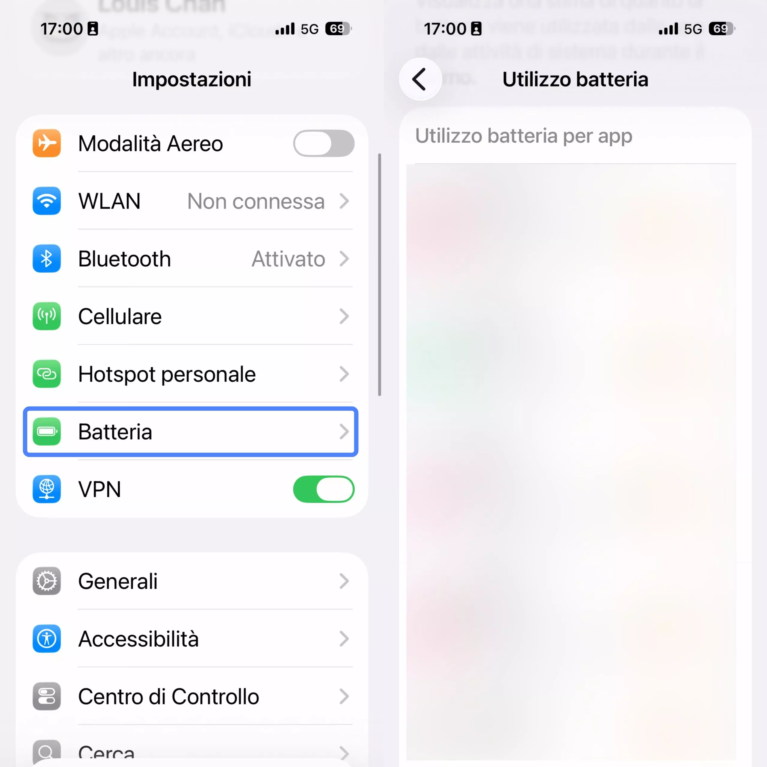 check battery usage iphone