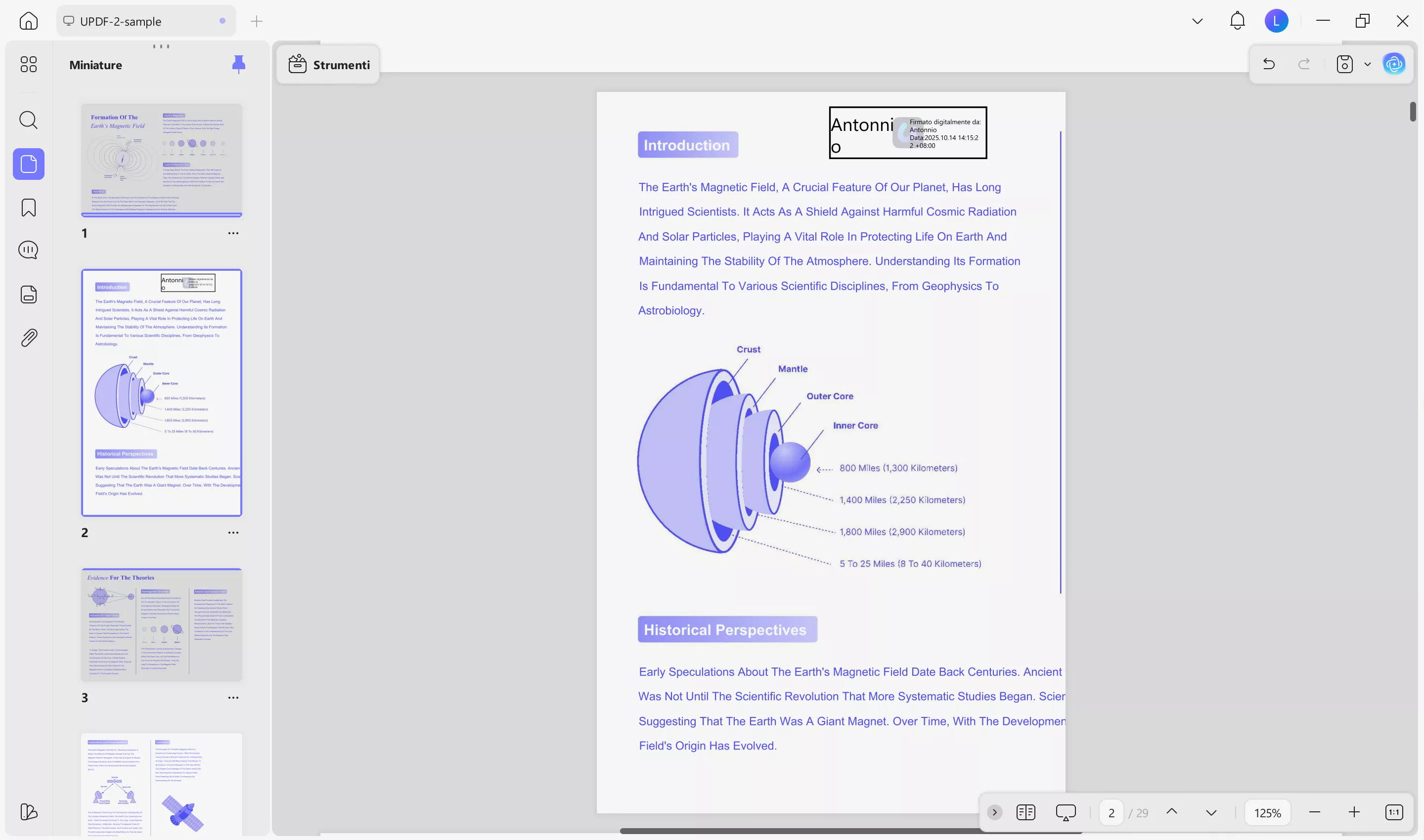 divide a word page into 4 read