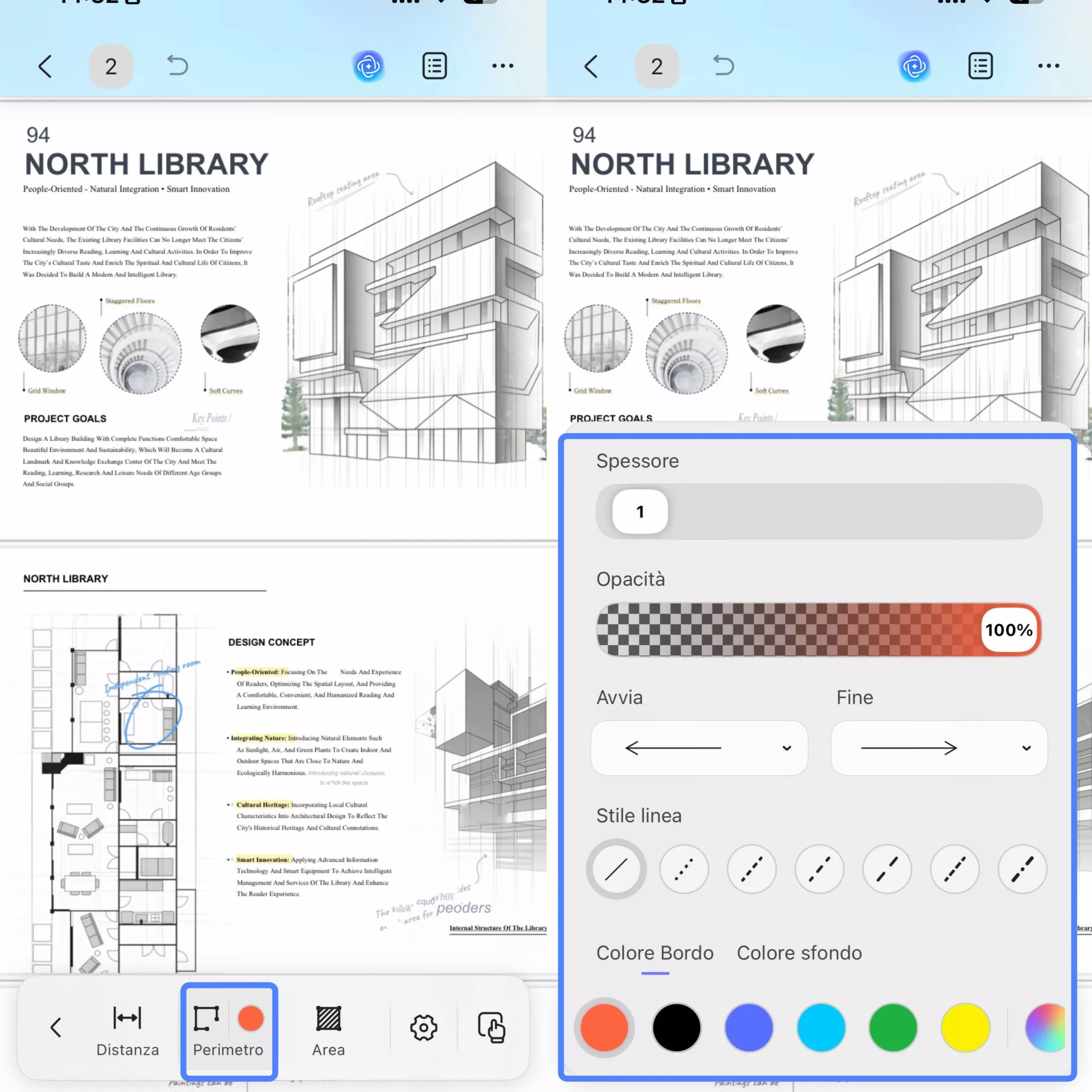 customize the perimeter tool updf ios