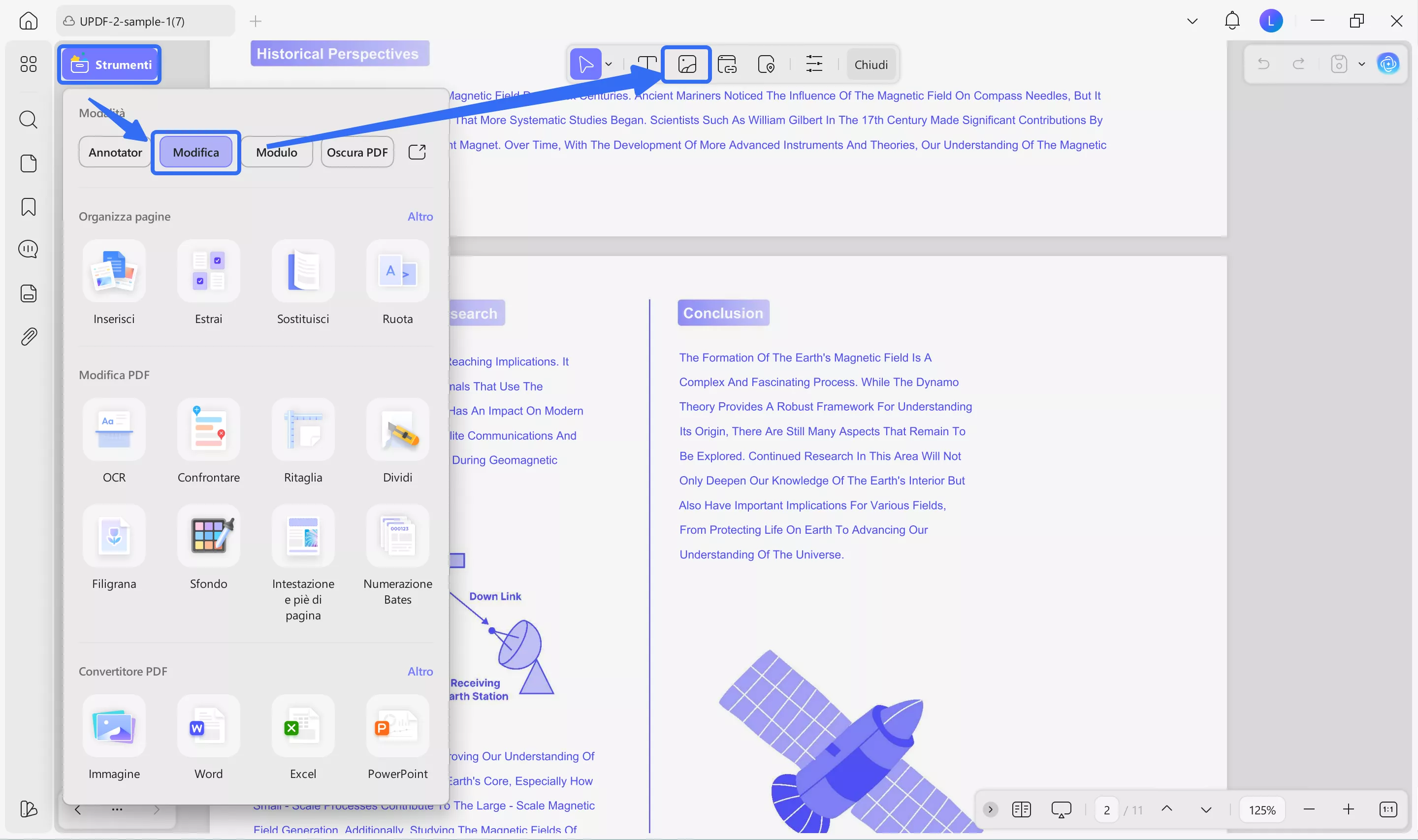  add image to your pdf using the image option with UPDF