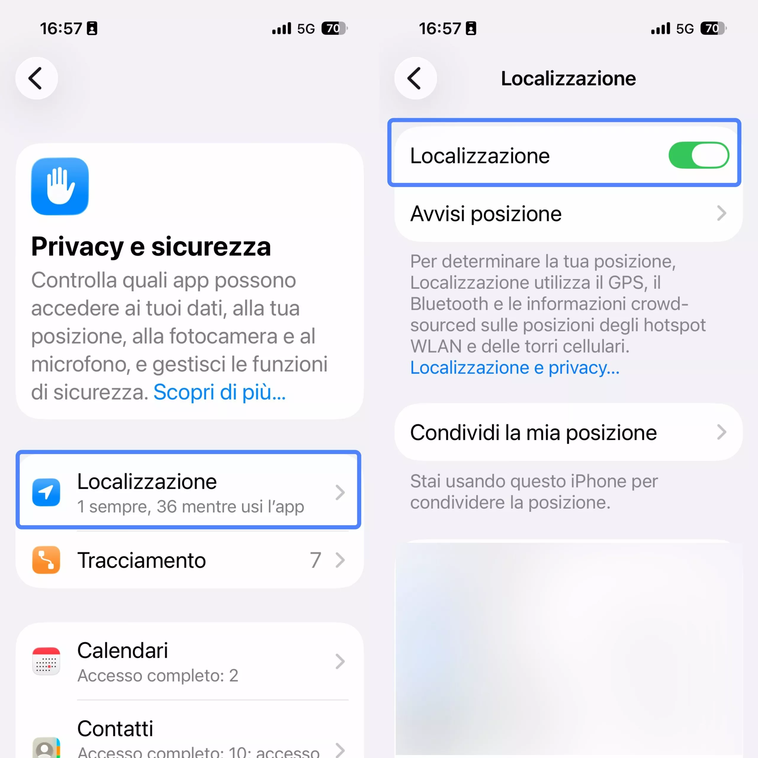 disable location services iphone