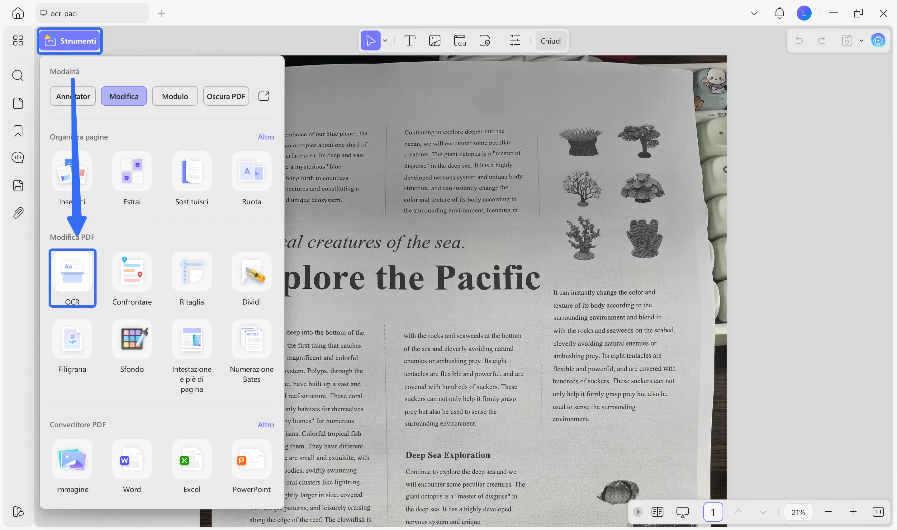 ocr scanned PDF with UPDF's OCR