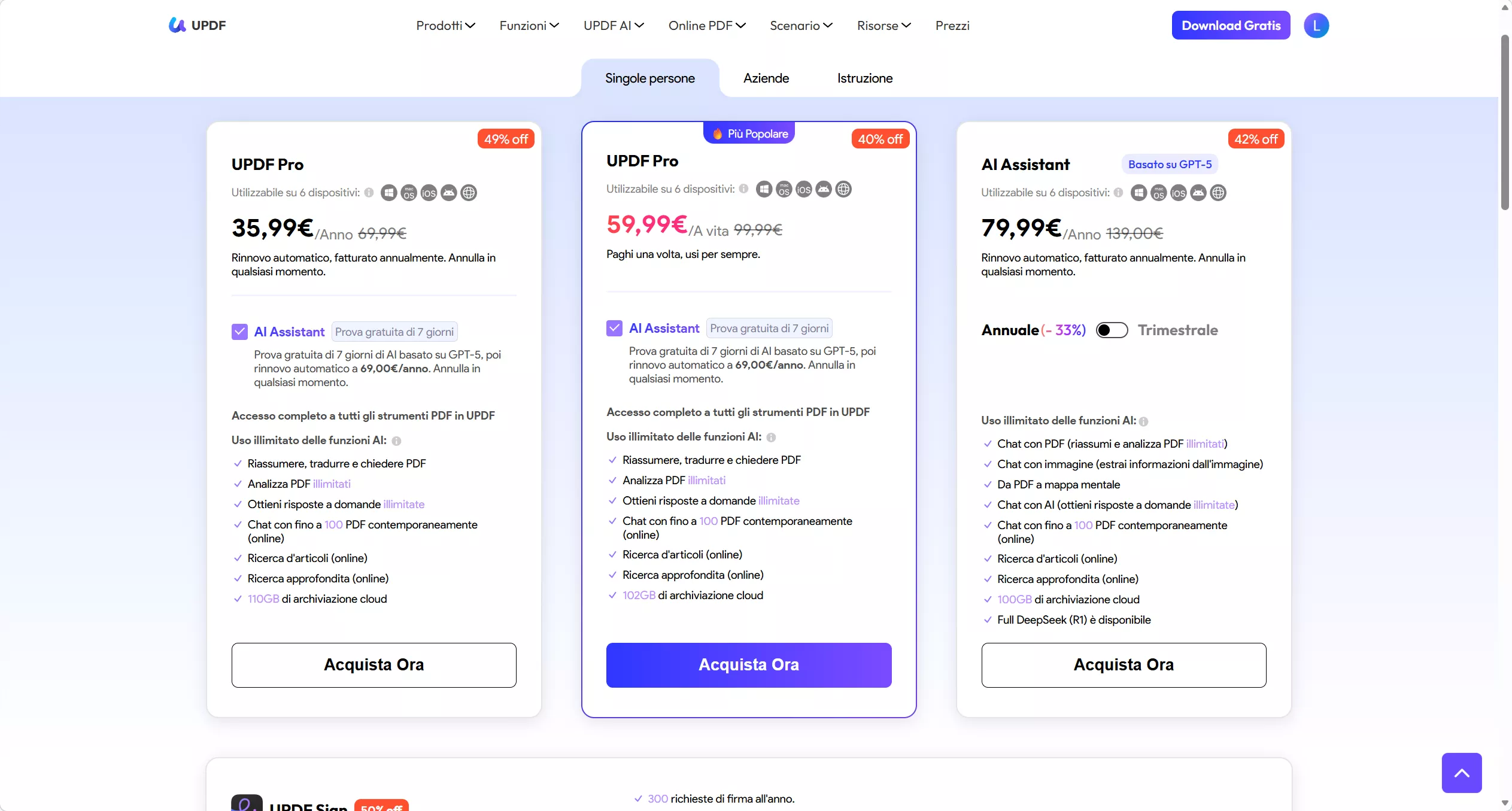 choose a plan and click buy now updf
