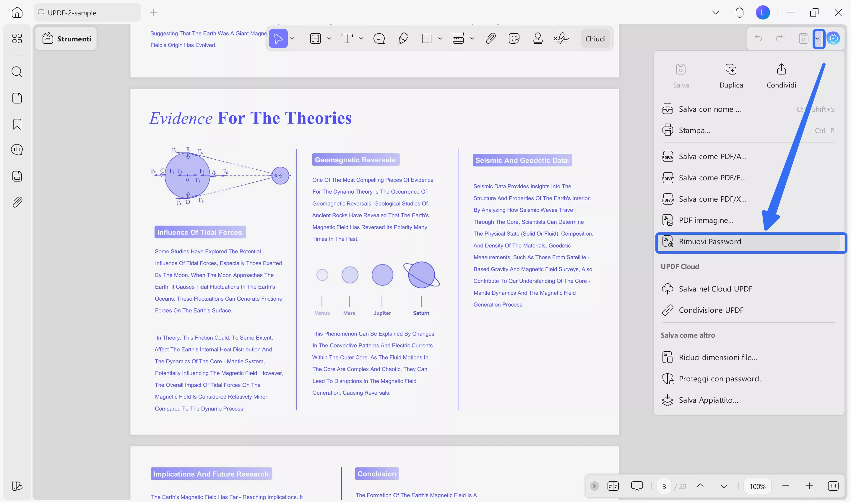 remove security in PDF with UPDF