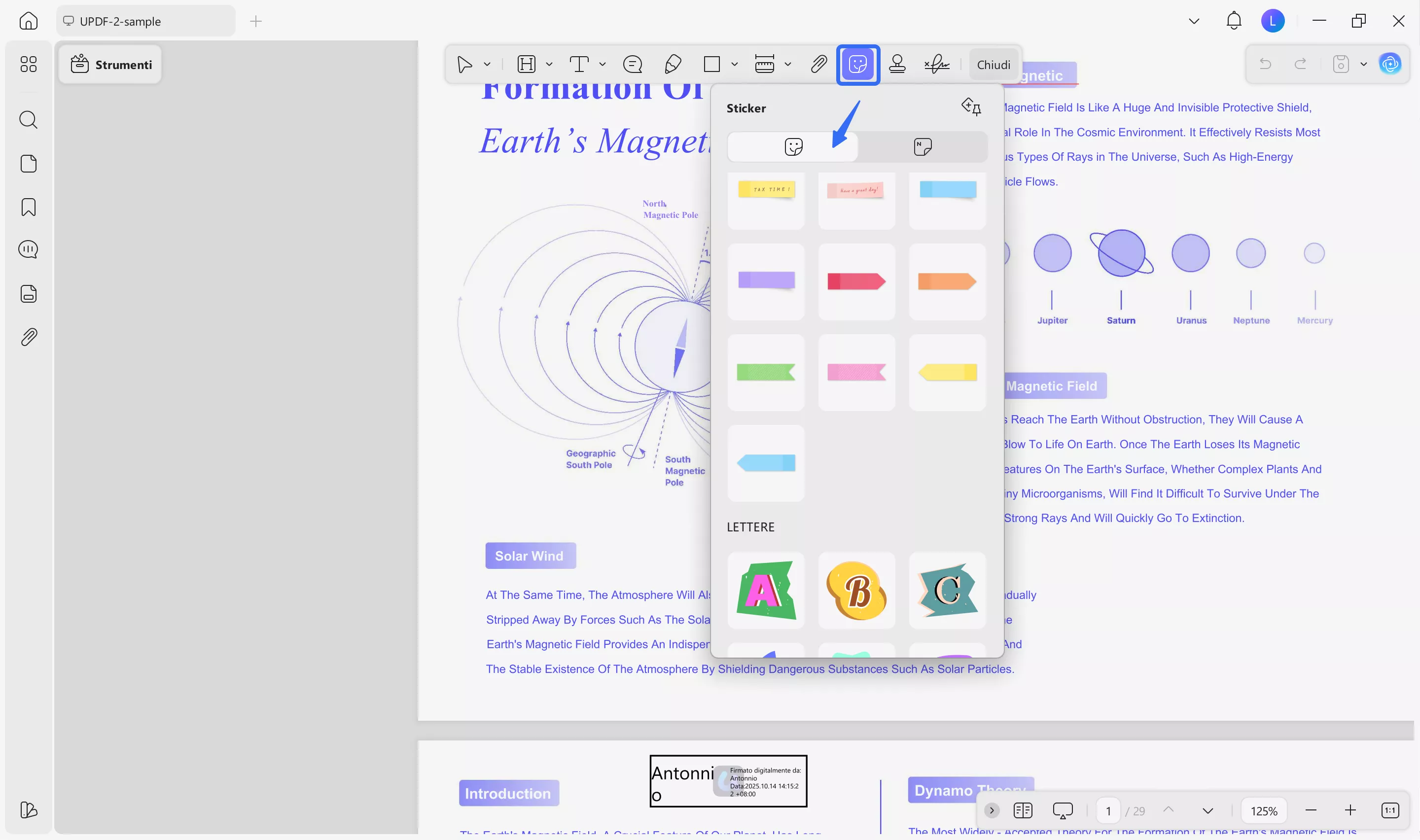 obsidian pdf annotation updf add sticker