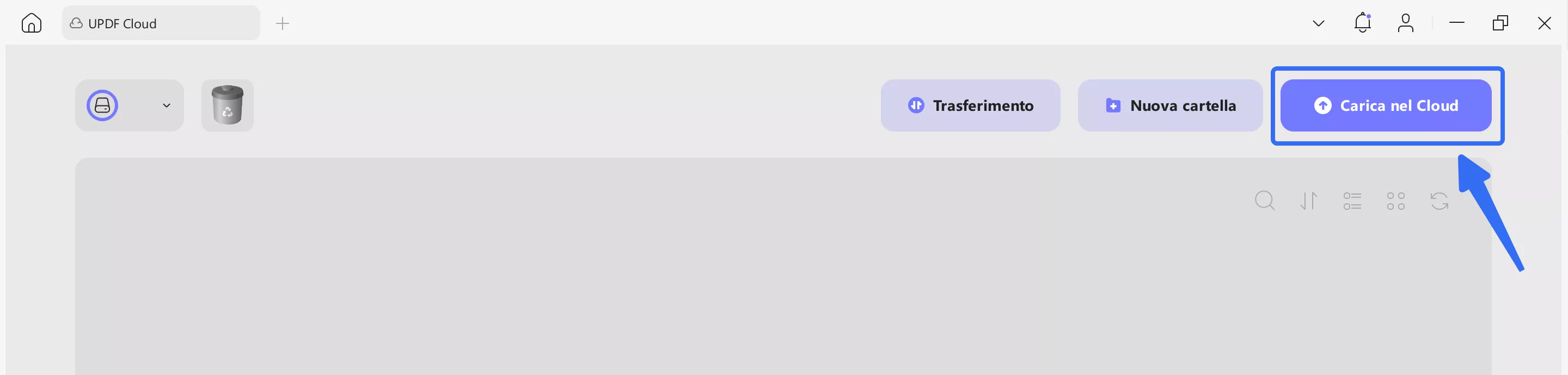 upload file to cloud via updf
