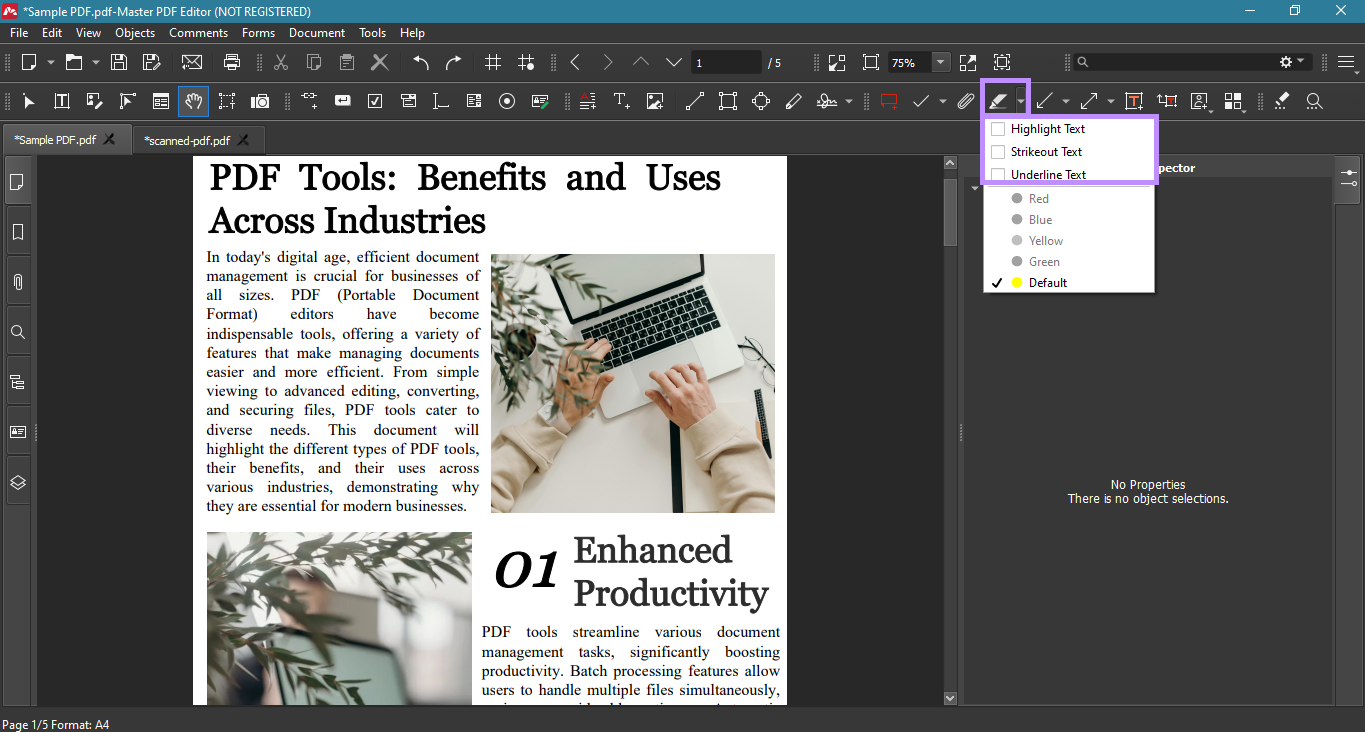 master pdf editor annotation tools