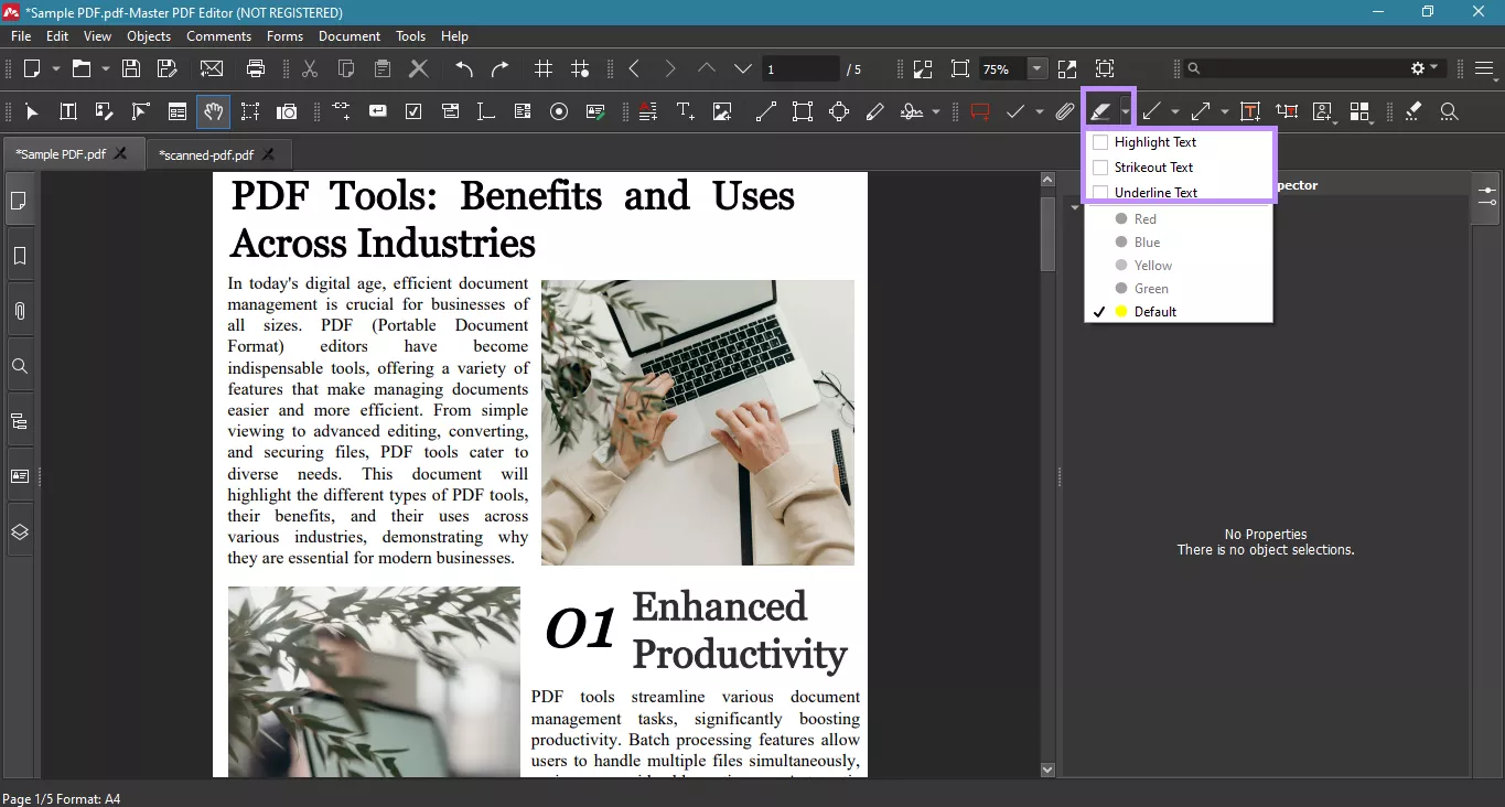 master pdf editor annotation tools