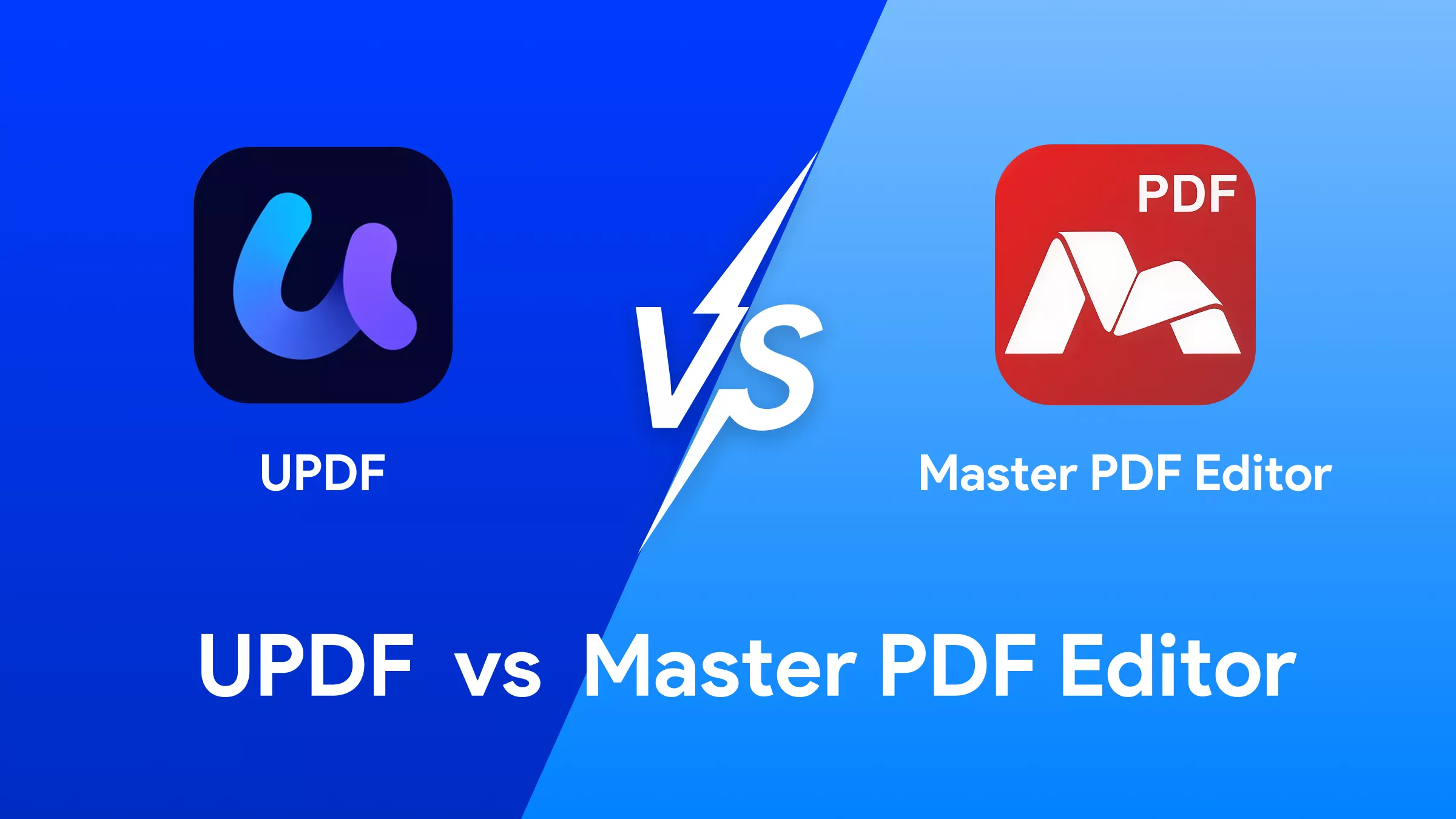UPDF vs Master PDF Editor: Comprehensive Comparison of Features, Pricing, and User Experience