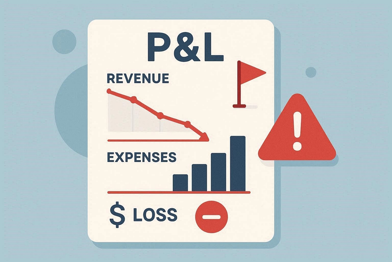 red flags notice profit loss statements