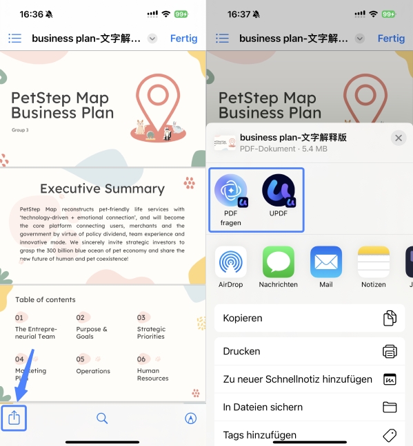 mit updf für ios öffnen