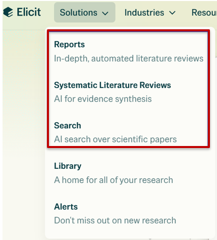 Elicit AI table displaying papers with abstracts and methods
