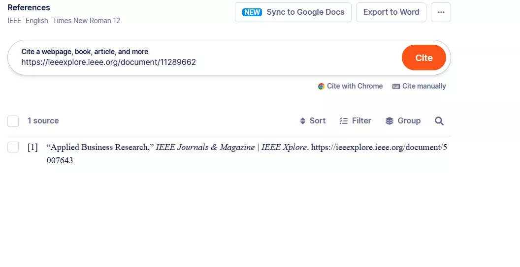 IEEE style citation with Scribbr