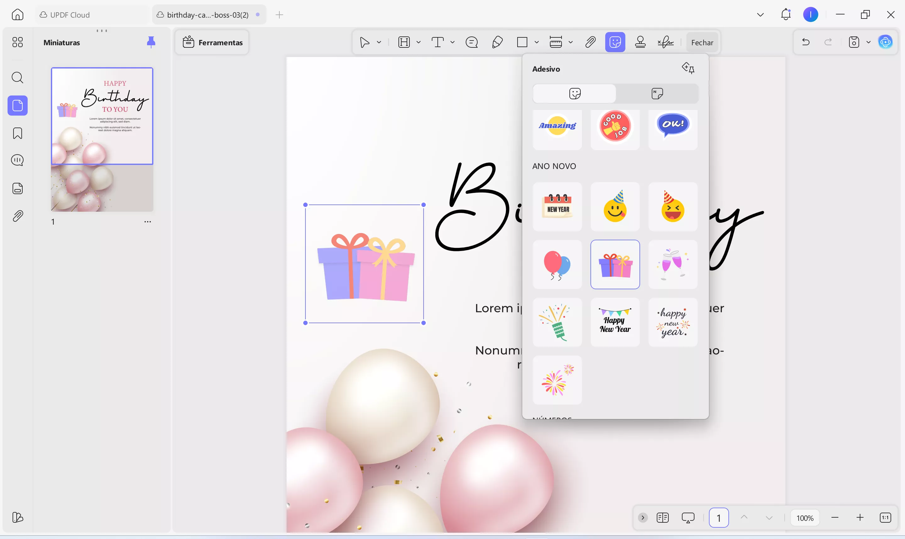 personalize ainda mais com o updf