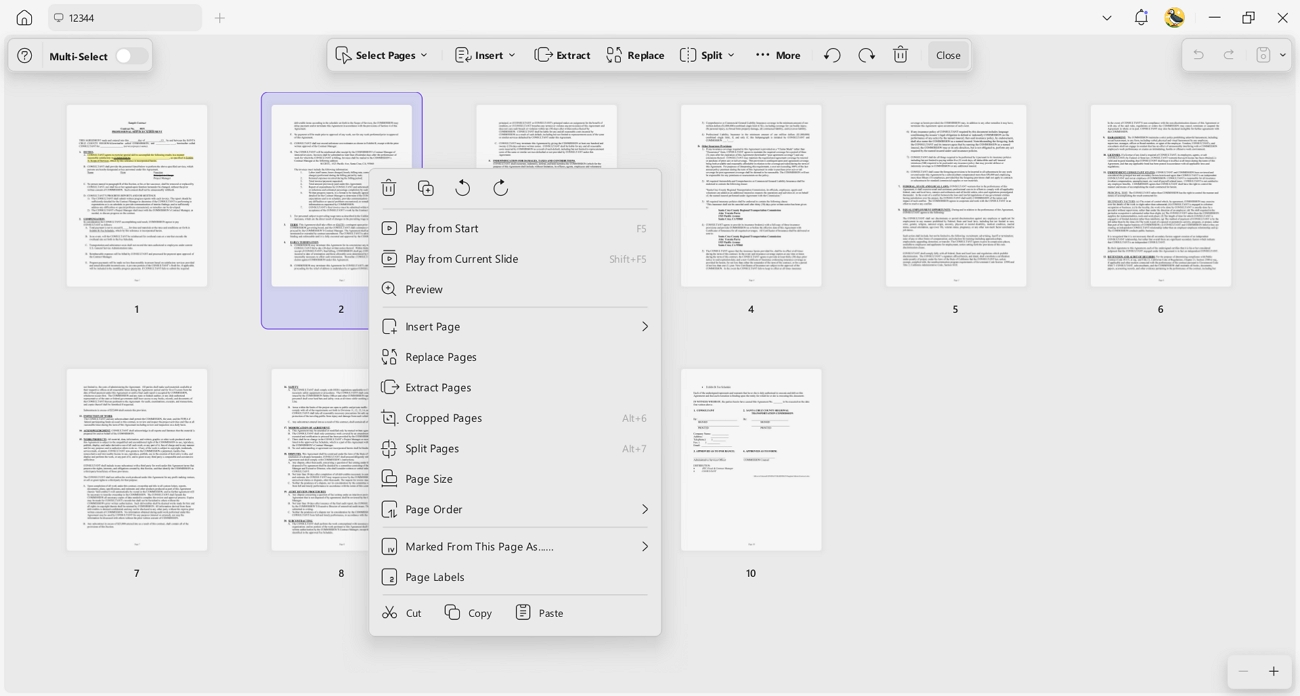 organize pdf pages updf