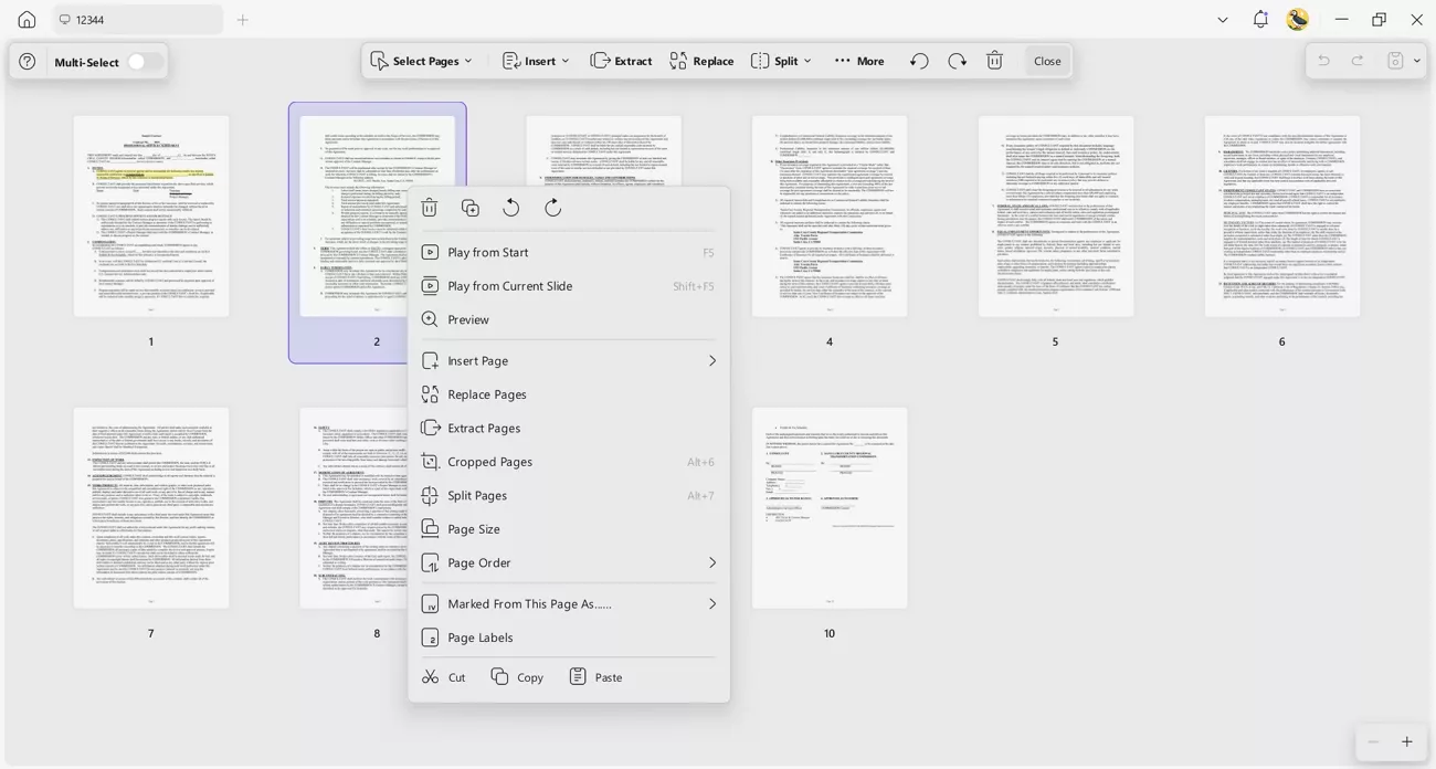 organize pdf pages updf