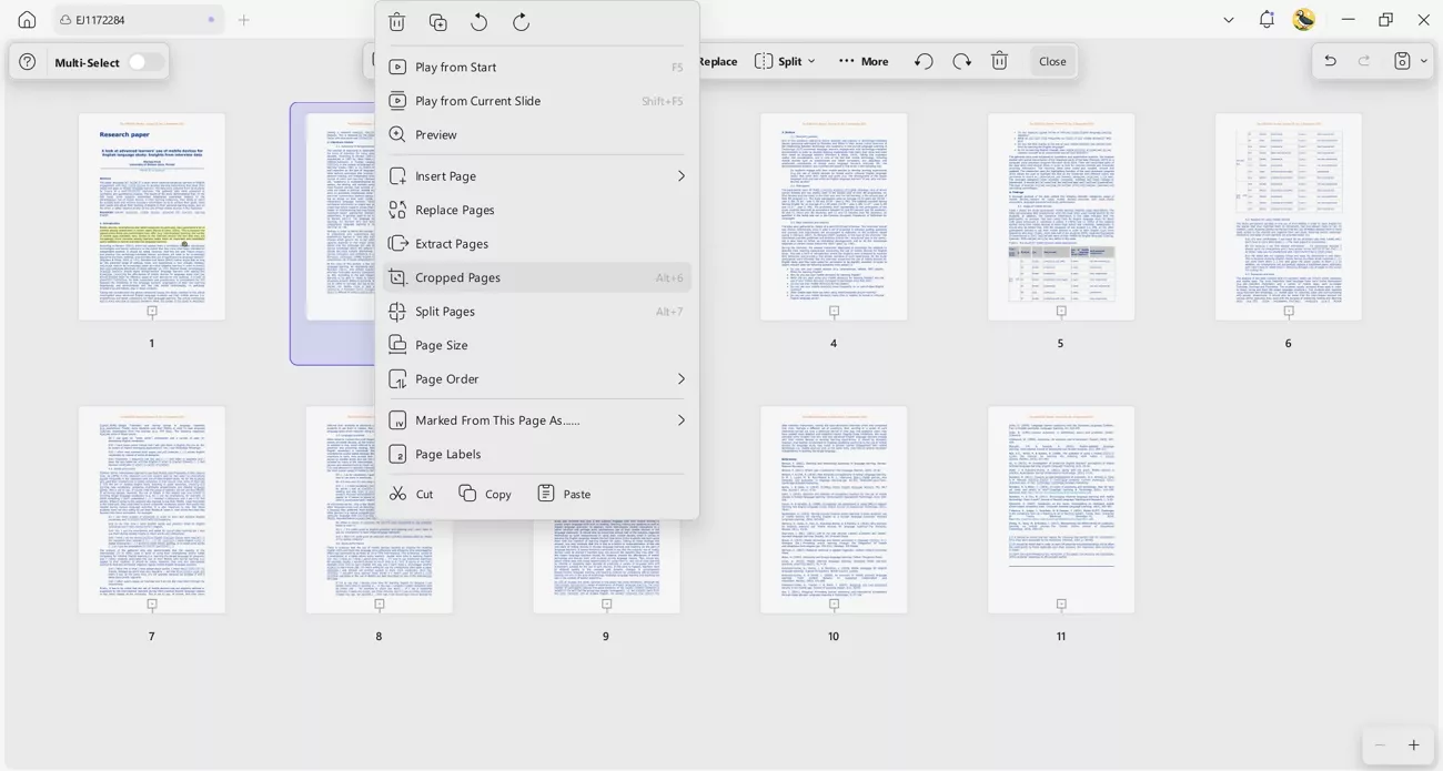 organize pdf pages updf