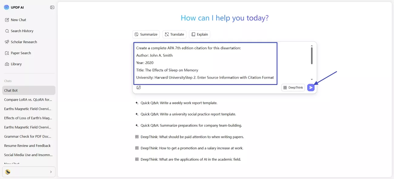 insert dissertations details apa format