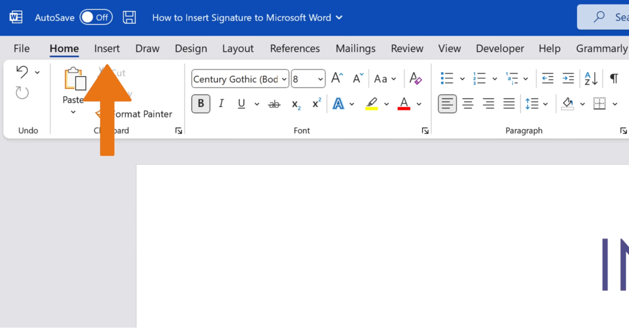 click-insert-option