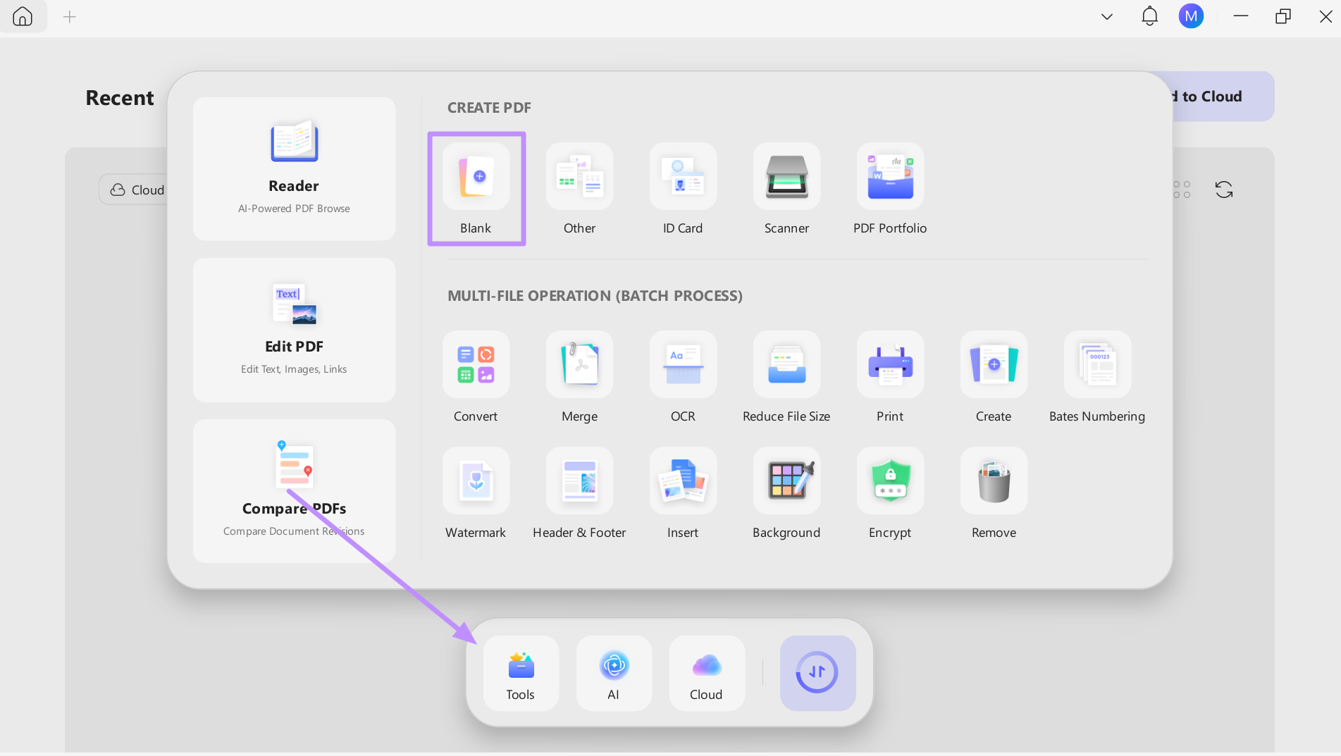  create a blank pdf