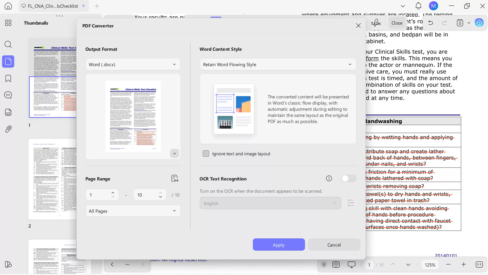 convert pdf into resume files