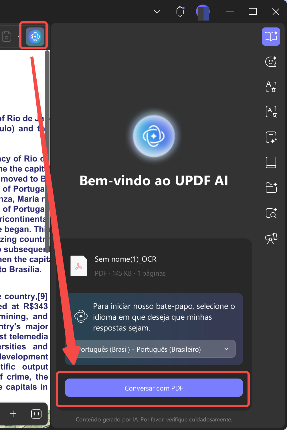 conversar com pdf