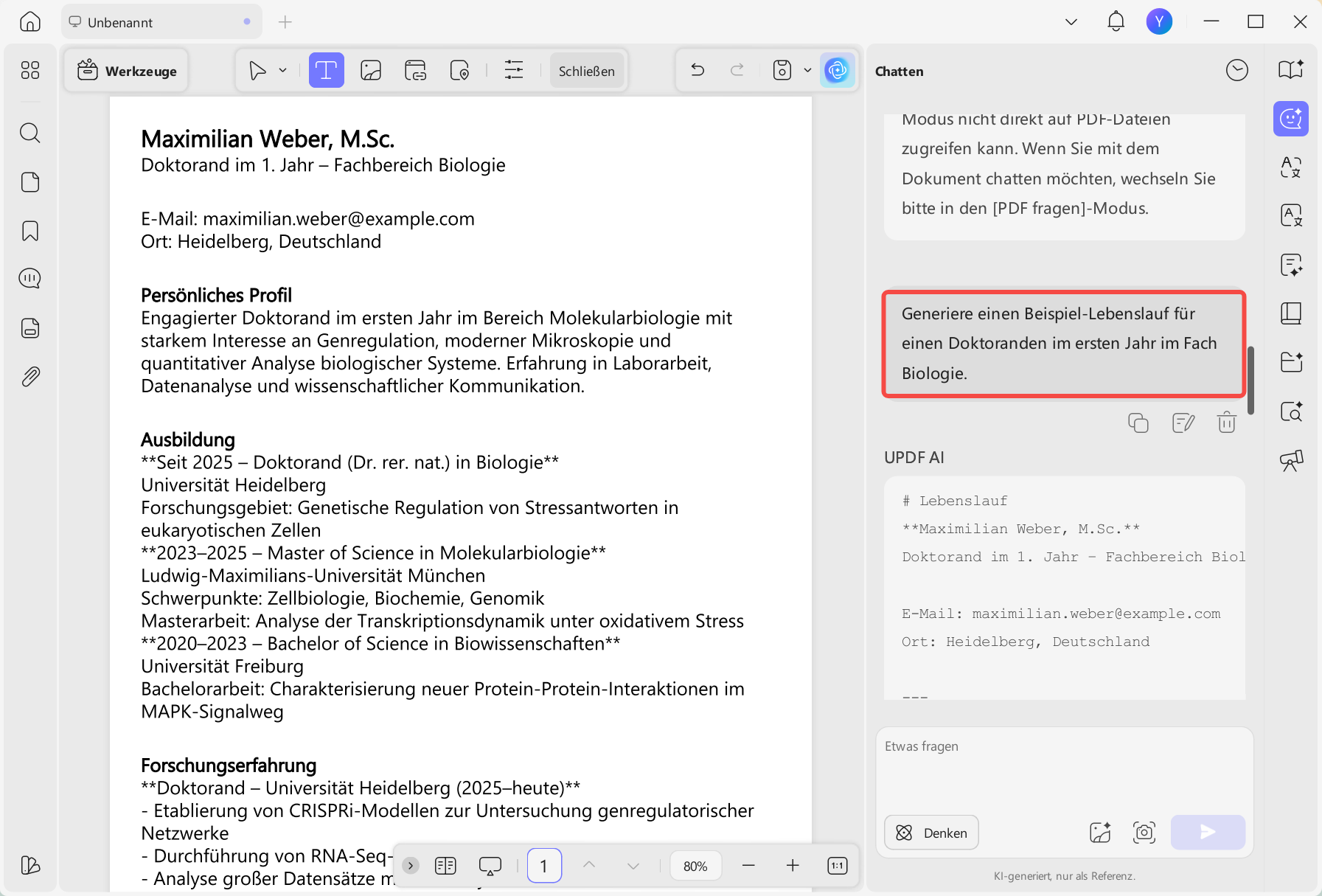 KI-Inhaltserstellung updf KI