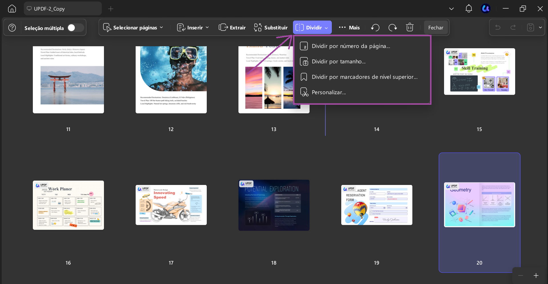 dividir pdfs