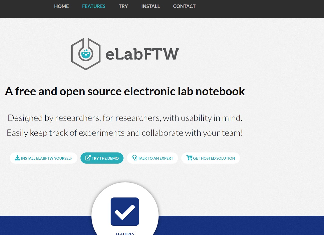 electronic lab notebook elabftw