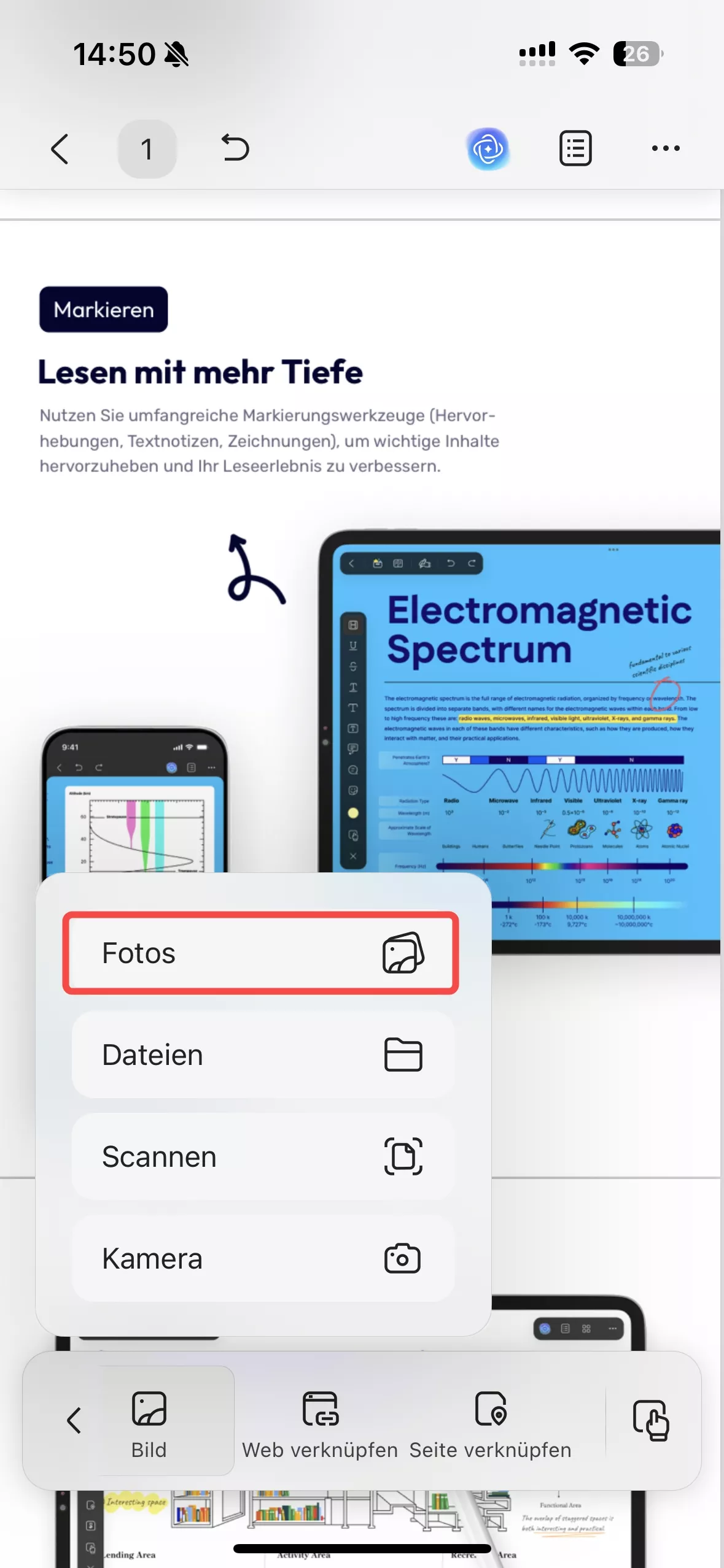 Screenshot hinzufügen, digitale Signatur