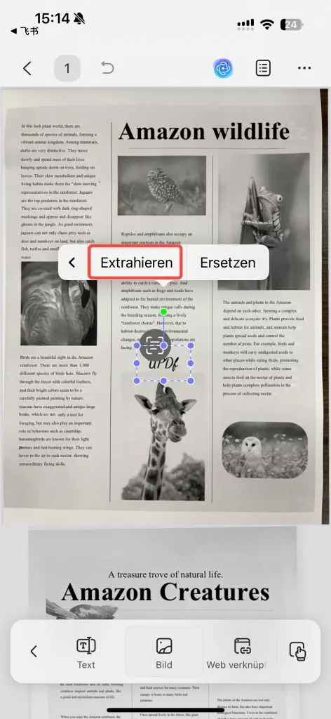 Extrahieren eines mobilen Signaturbildes im UPDF-Format