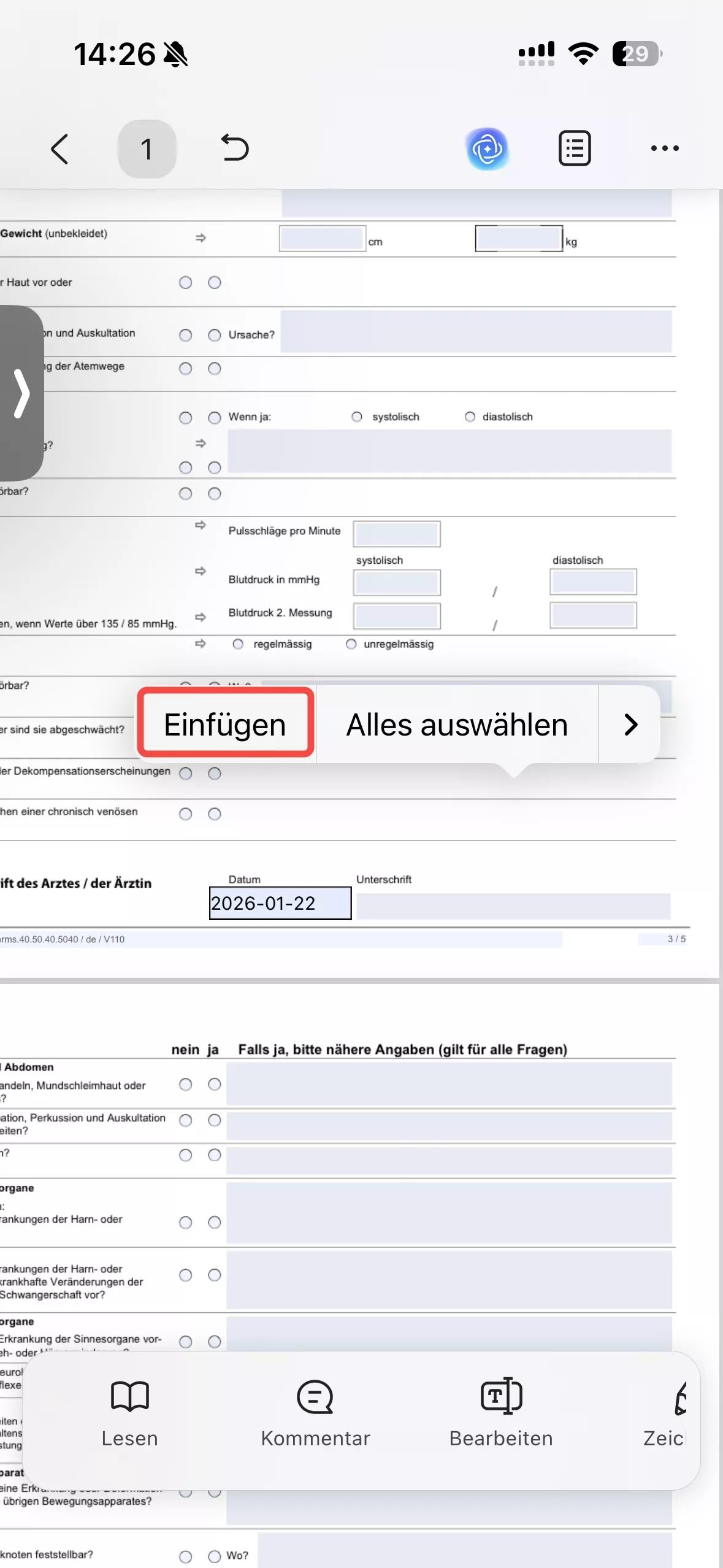 Fügen Sie die Unterschrift in eine andere PDF-Datei ein