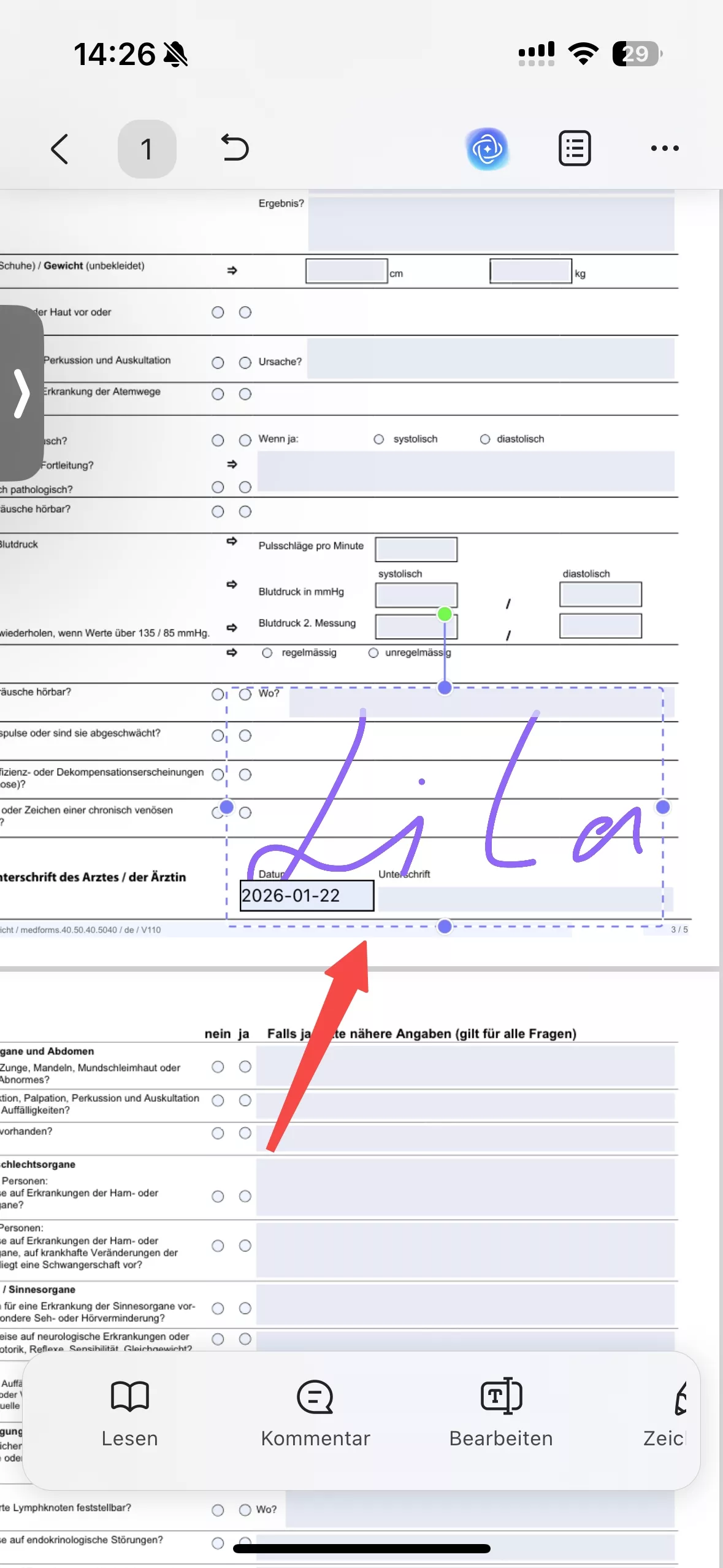 Fügen Sie die Unterschrift in eine andere PDF-Datei ein