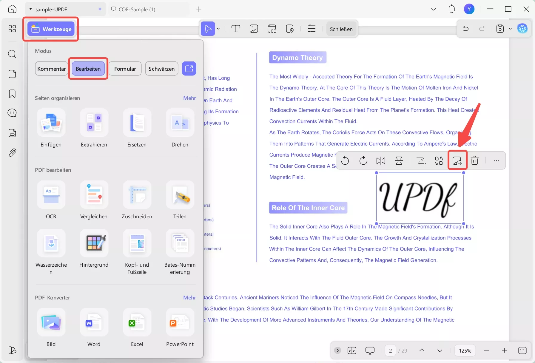 Zugriff auf Updf Desktop PDF bearbeiten