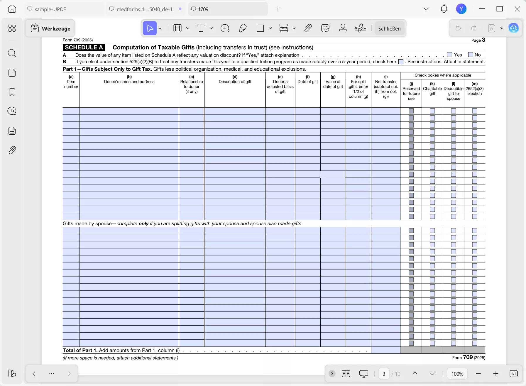 Steuerpflichtige Geschenke berechnen