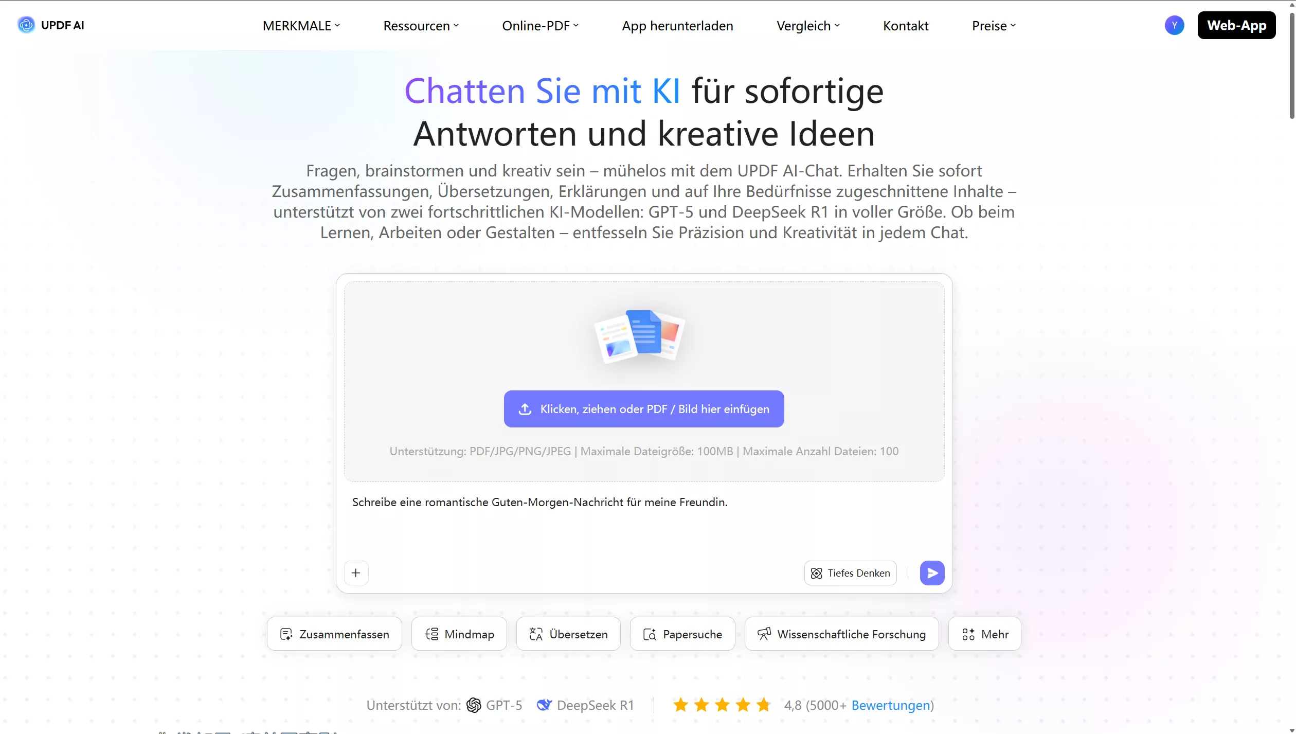 Geben Sie die Eingabeaufforderung ein, um eine Guten-Morgen-Nachricht für Ihre Liebste zu erstellen.