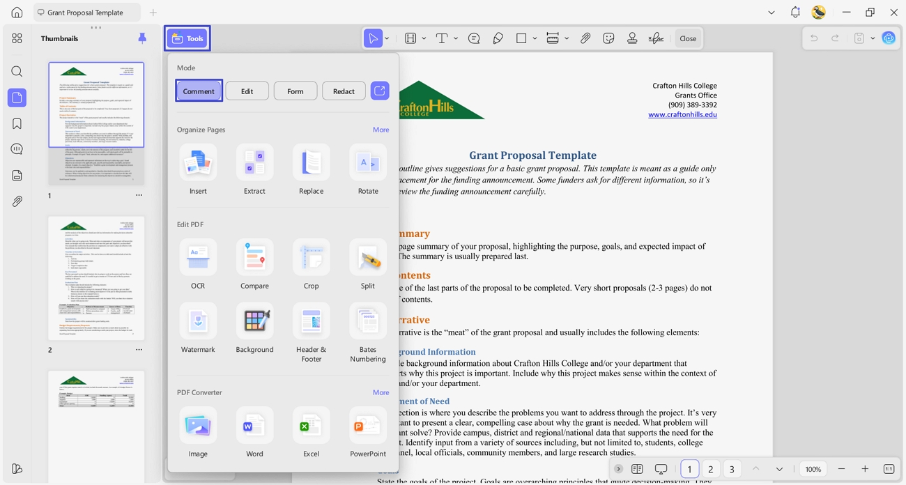 access updf comment annotation tools