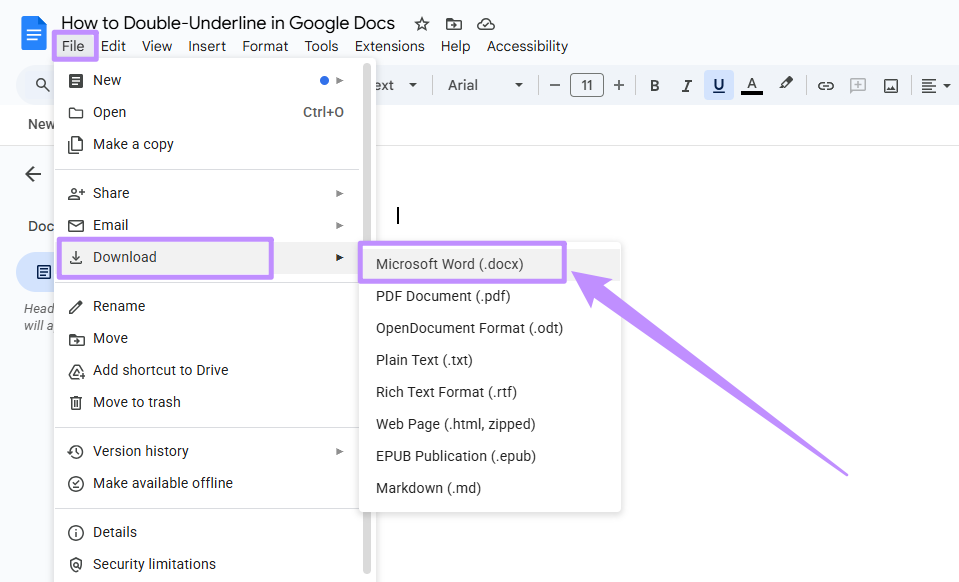 download docs as word file